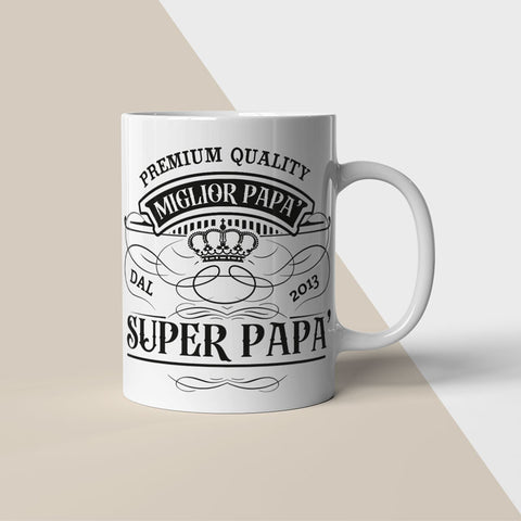 Tazza Super Papà Vintage