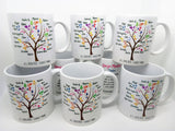 Tazza albero della vita con nomi