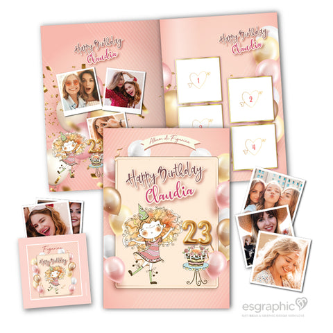 Album di Figurine Compleanno Palloncini Girl