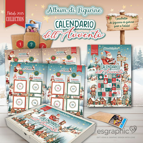 Album figurine personalizzato Calendario dell'Avvento