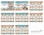 Album di figurine Calendario dell'Avvento Villaggio di Babbo Natale