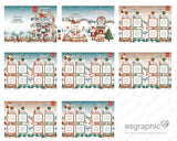 Album di figurine Calendario dell'Avvento Villaggio di Babbo Natale