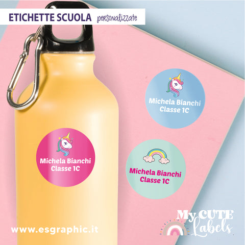 etichette scuola