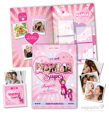 Album di figurine personalizzato super mamma