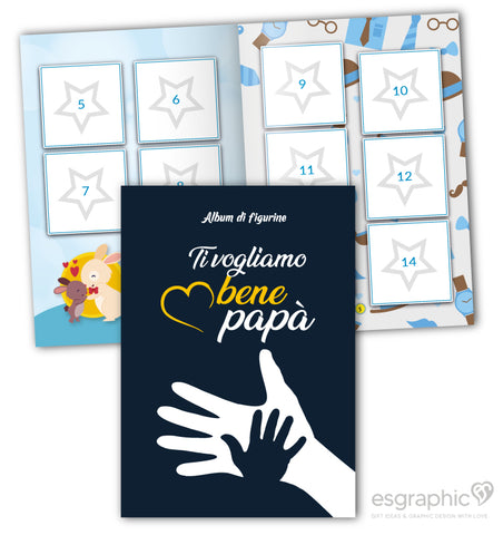 Album di figurine personalizzato Festa del Papà