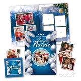 Album di figurine Buon Natale blu