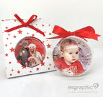 Palla Natale con foto